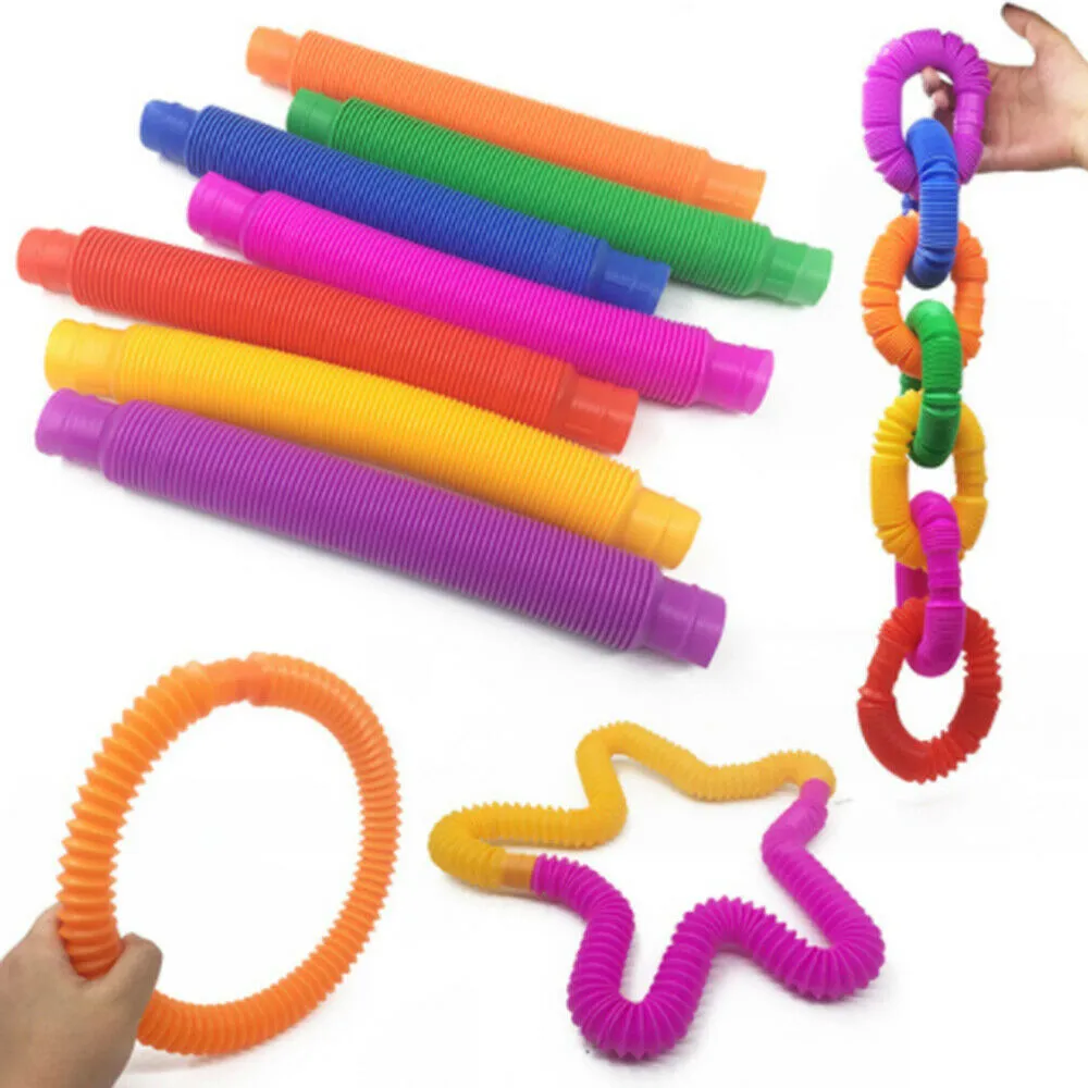 Fidget Legetøj Pop Tubes - 1 stk. - lille 14 x 2 cm. 620992