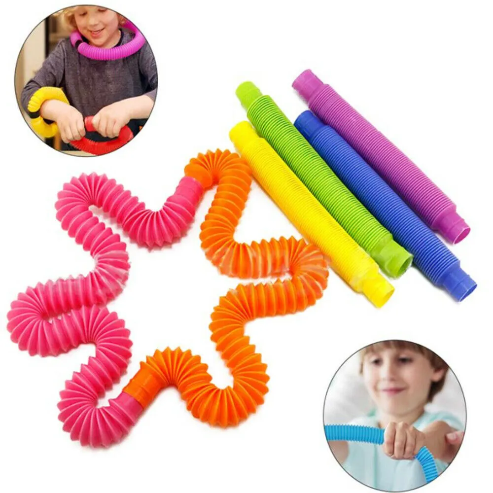Fidget Legetøj Pop Tubes - 1 stk. - lille 14 x 2 cm. 620992