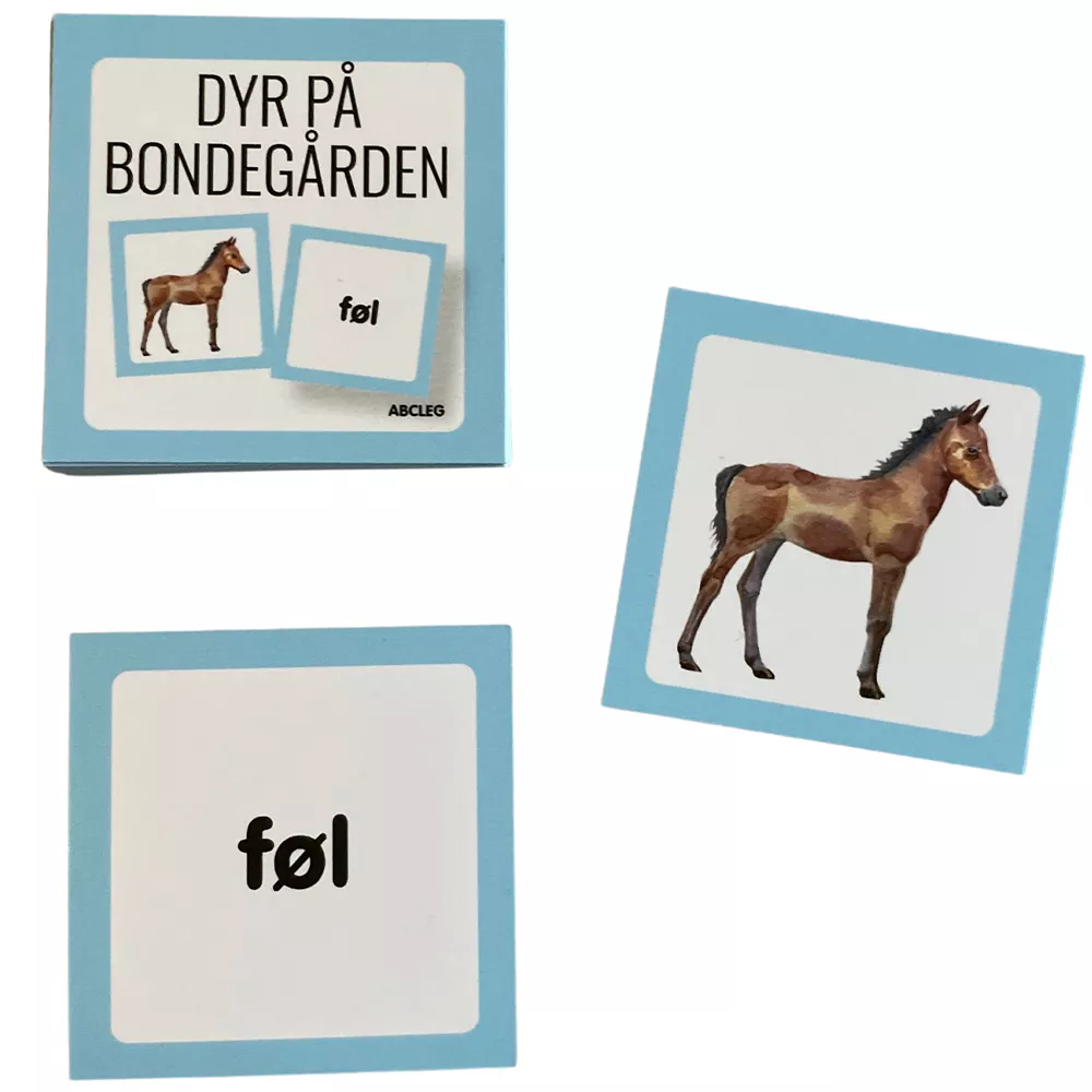 Abcleg Tryllekort - Dyr på bondegården inkl. trylletårn 99-500055-1