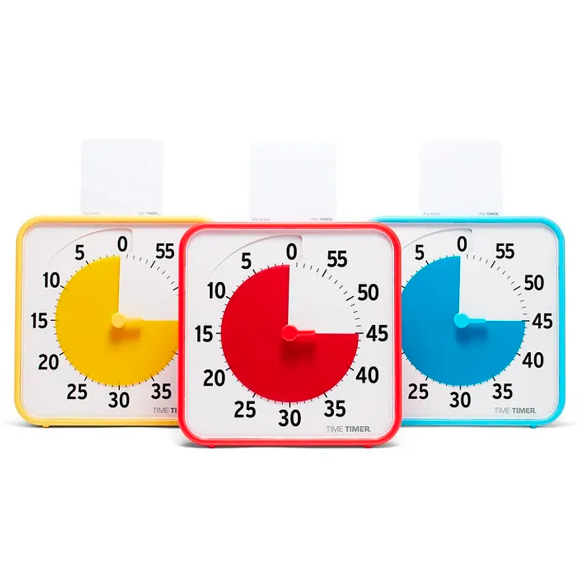 Time Timer Medium - Klassesæt af 3 stk. Gul, rød, blå JAC5111