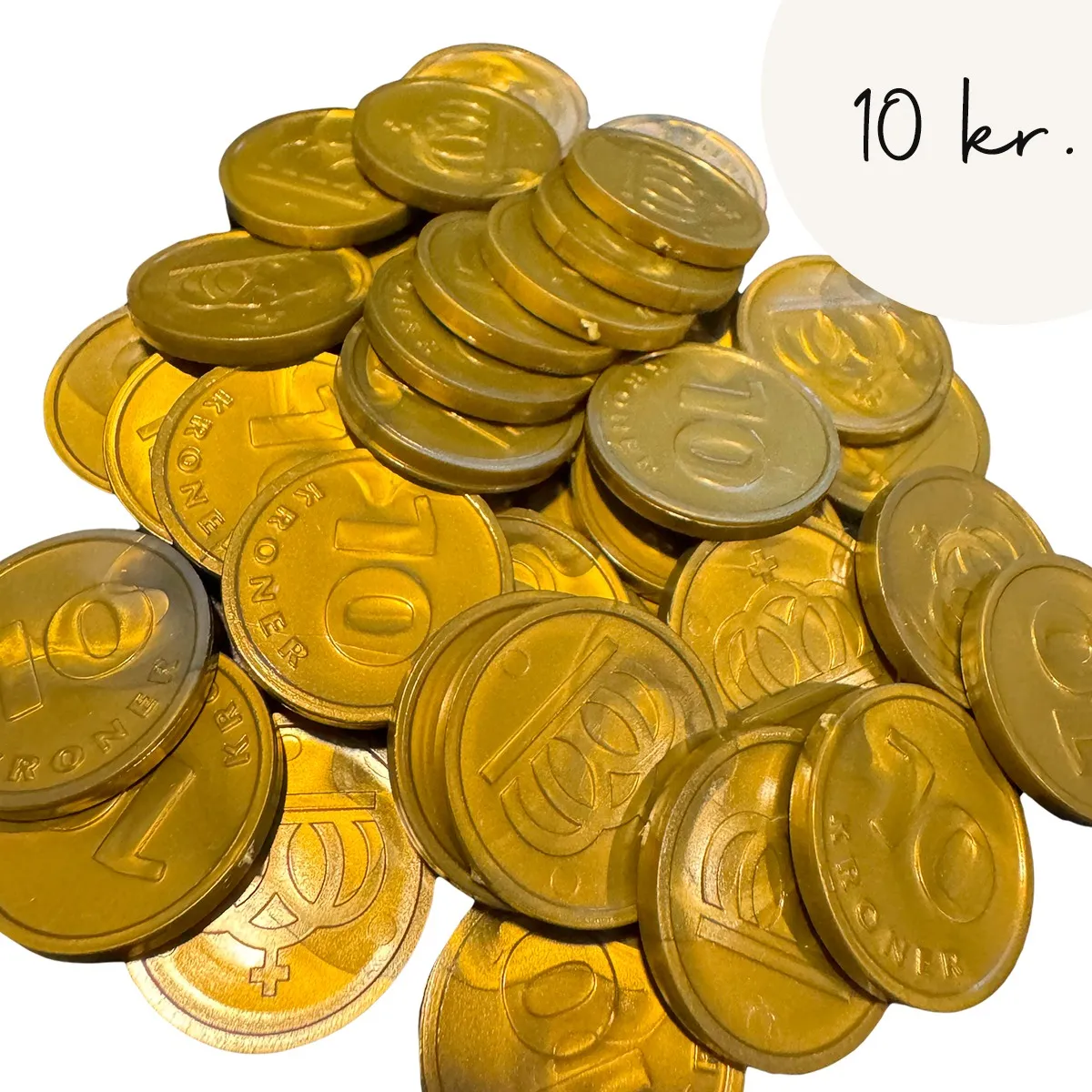 Gonge Legepenge - Danske mønter 200 stk. - 10 kr. 15-268060-3