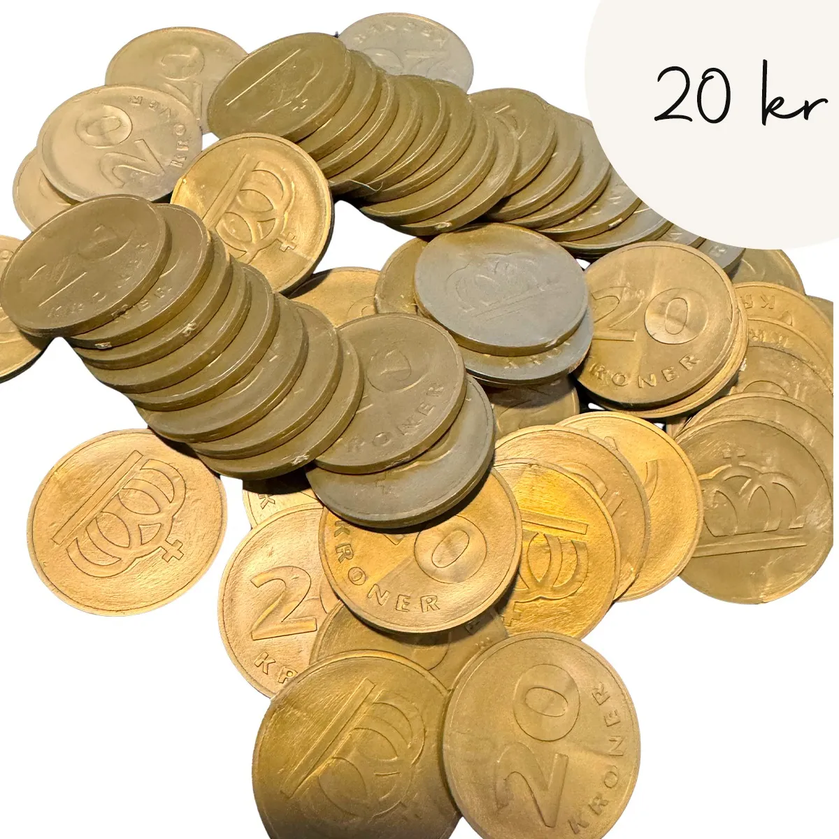 Gonge Legepenge - Danske mønter 200 stk. - 20 kr. 15-268060-4