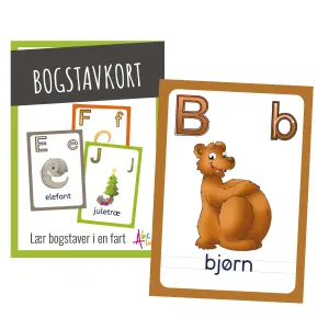 Abcleg Bogstavkort - Lær de store og små bogstaver B6 99-500192