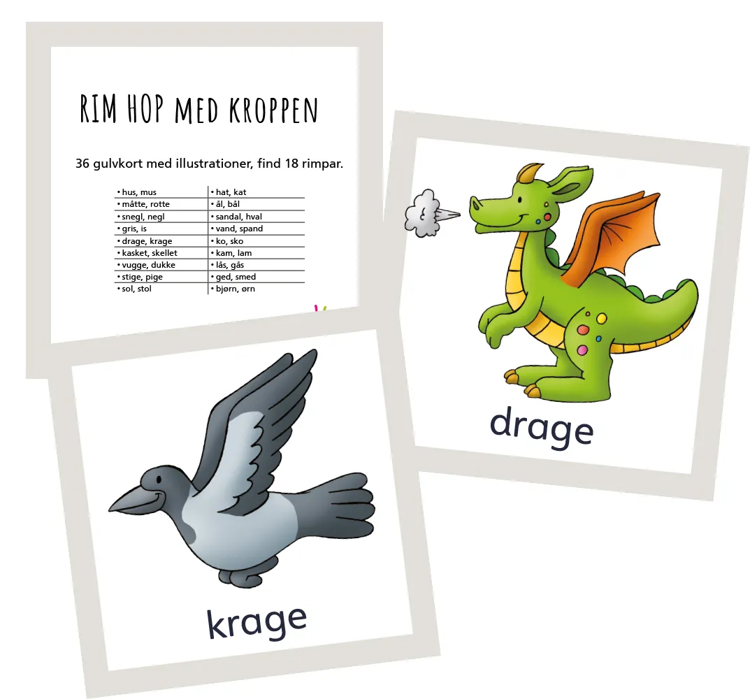 Abcleg Gulvspil - Rim Hop med kroppen 99-500239