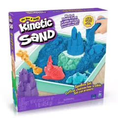 Kinetic Sand Strandsand - Blå Sandboks sæt 6067478