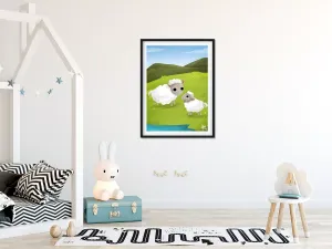 Abcleg Plakat - Mæh siger det lille lam A3