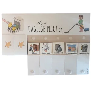 Fleksibel Tjekliste daglige pligter til piktogrammer – KUN tjeklisten