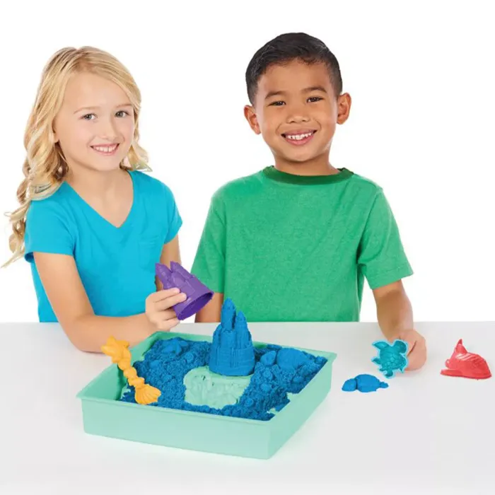 Kinetic Sand blå sandboks-sæt