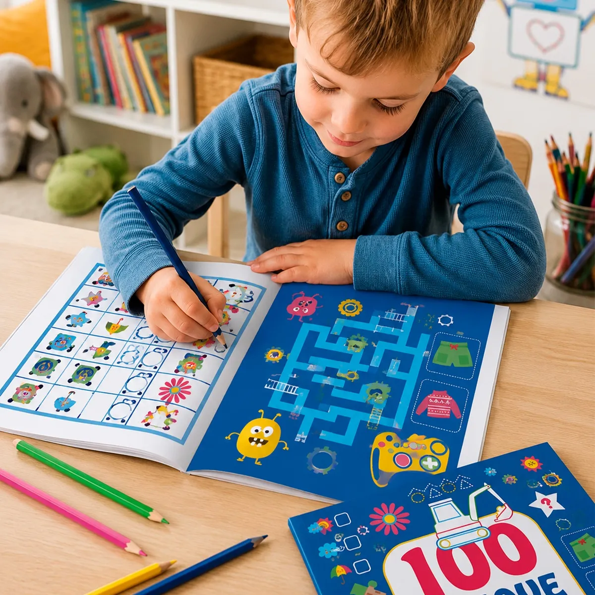 Bolden Opgavebog - 100 nye sjove opgaver fra 5 år
