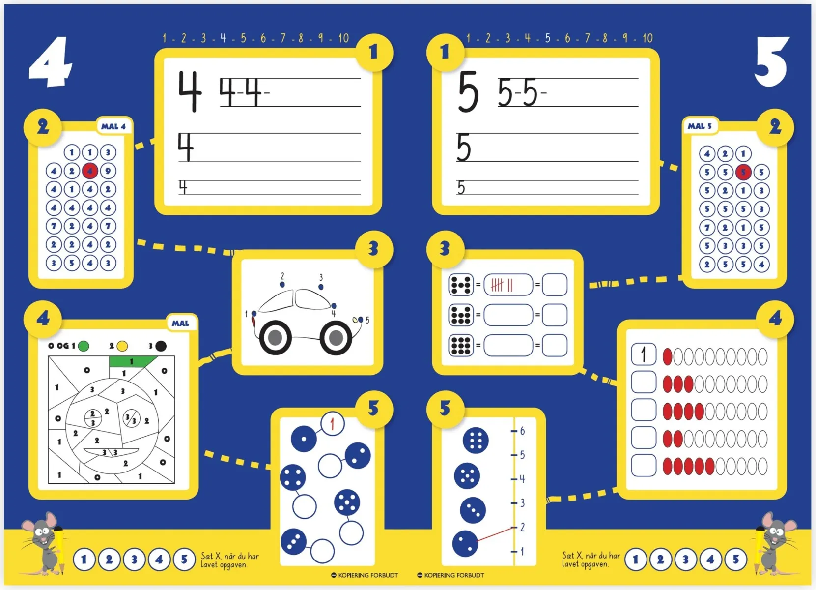 Pirana Matematik hæfte - Let skolestart A