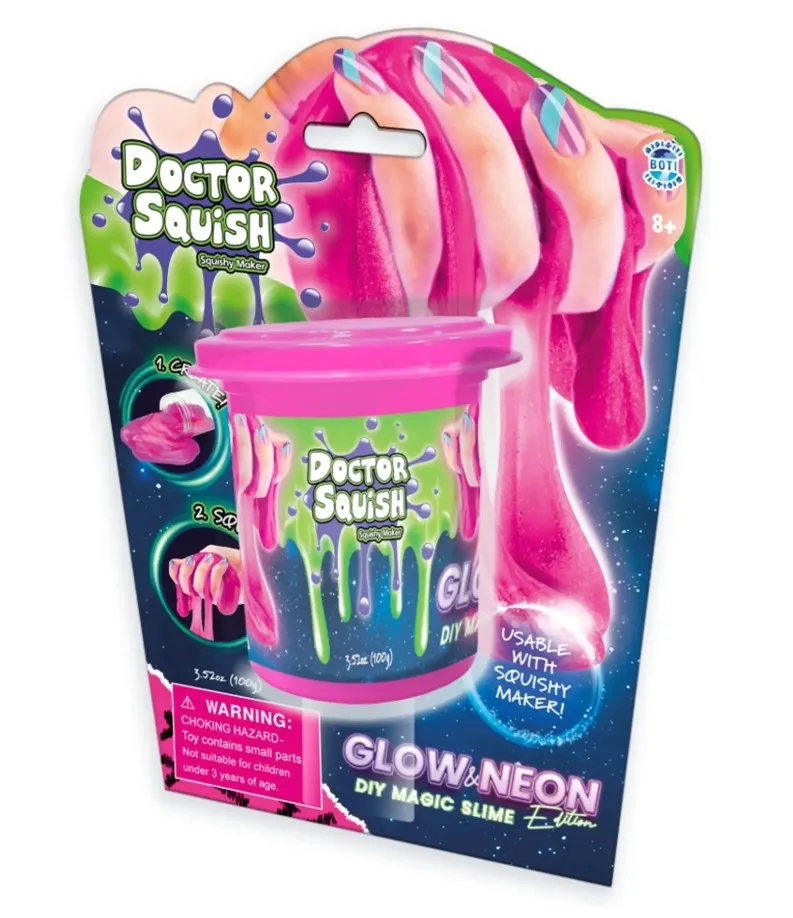 Doctor Squish Glow In The Dark slim - pink
