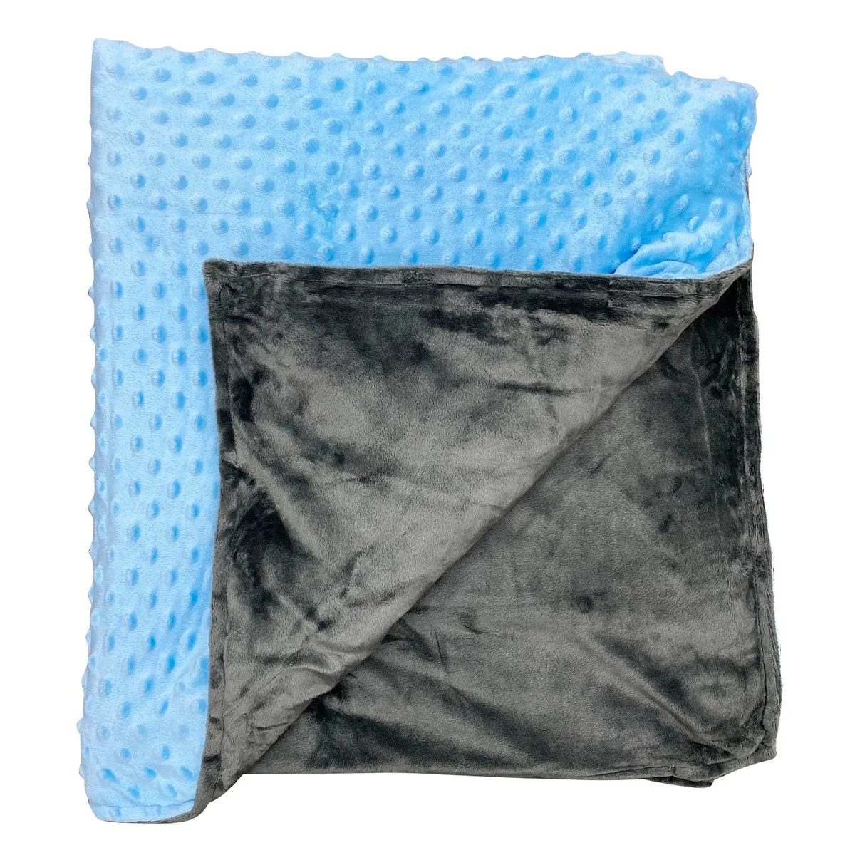 Tyngdetæppe blå/grå 5 kg - 150 x 200 cm
