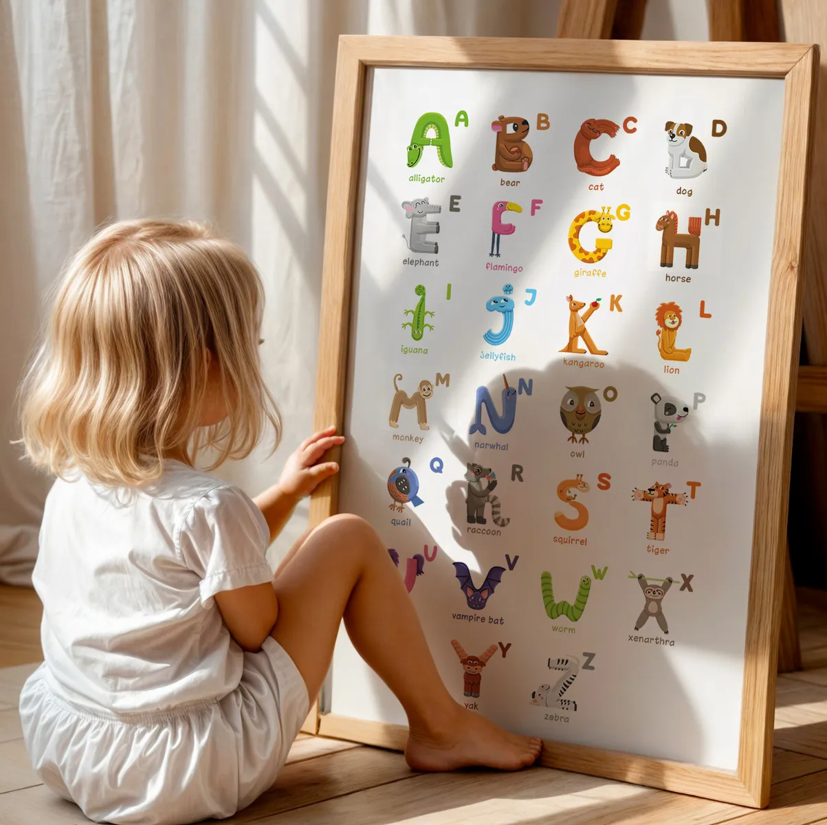 Abcleg Plakat - Engelsk alfabet 50 x 70 cm